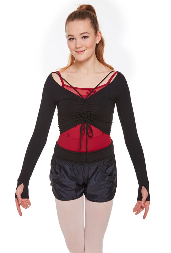 Gathered Layering Crop Top