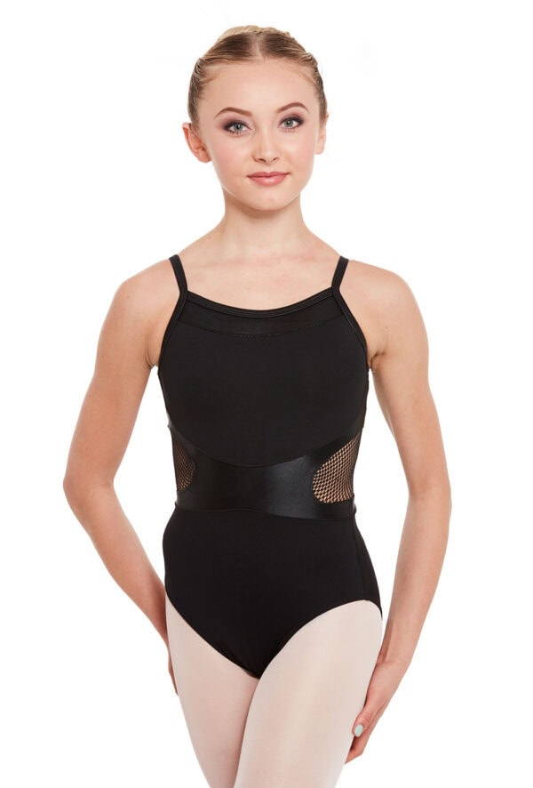 Camisole Fishnet and Shimmer Mesh Leotard