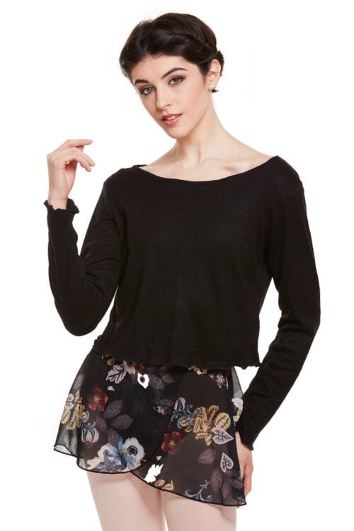 5226-blk-front Soft Knit Sweater Top