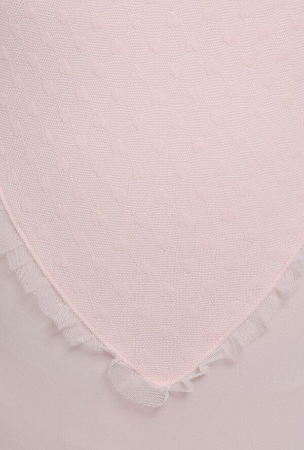 Girls heart mesh puff sleeve leotard