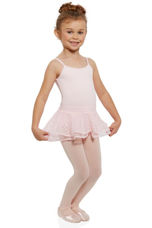 _7_1447849972 Girls heart mesh double layer skirt