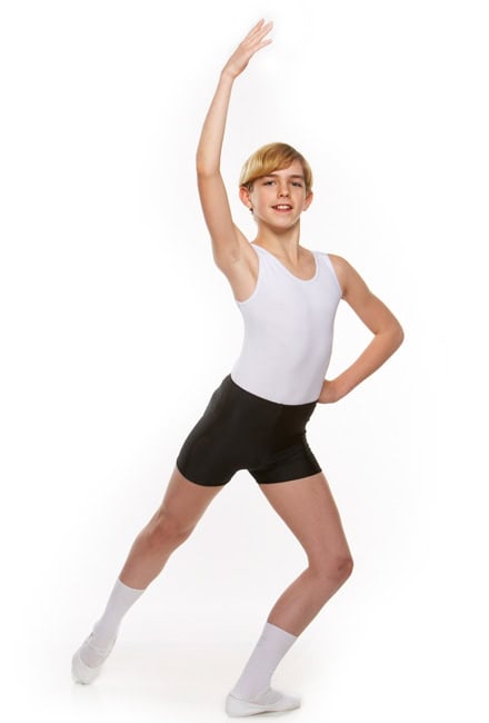 Porselli Charlie shirtsleeve boys' men's leotard Charlie sleeveless leotard