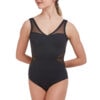 Intermezzo V-Neck Mesh Panel Leotard 31514