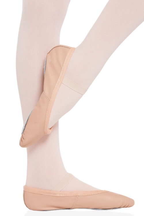 carrera-3_1 Carrera Leather Full Sole Ballet Shoe - Black and White