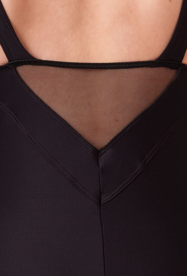 Cypres - Tank Leotard with Stretch Tulle Inserts
