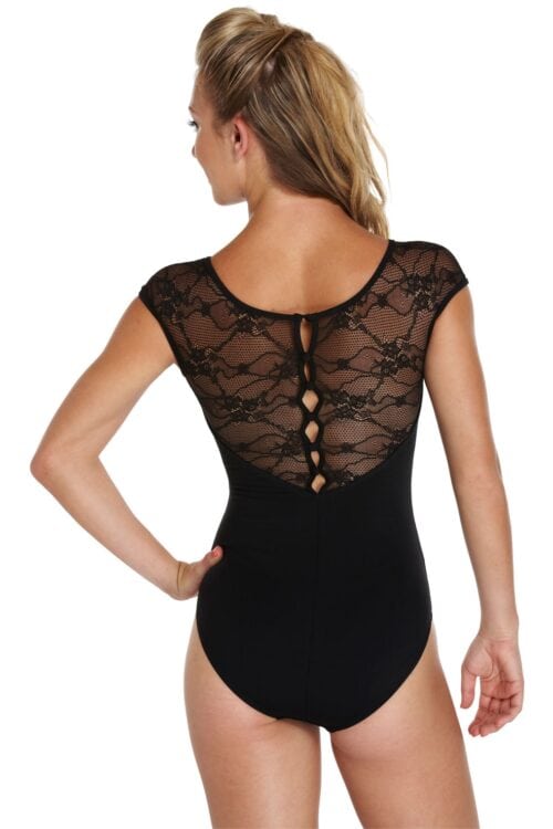 _4_1376657364 Chiwa - Lace Back Leotard with Buttons