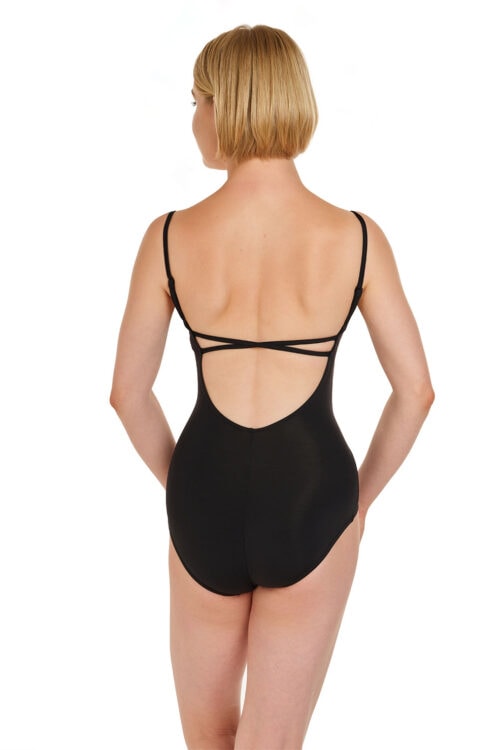 MC826W-back Skylight Breeze - Criss Cross Camisole Leotard with Integral Bra
