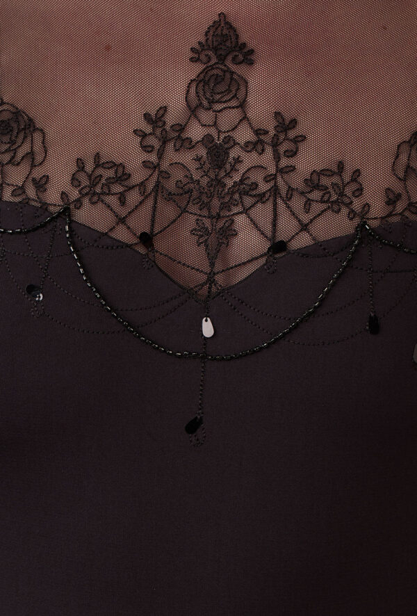 Chanel Embroidered High Neck Leotard