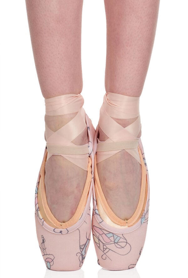 Ballet Print Pointe Shoe Covers