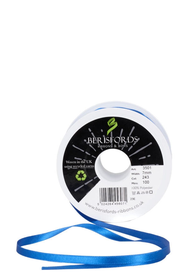 Satin Hair Ribbon by the Metre uncut - 7mm width