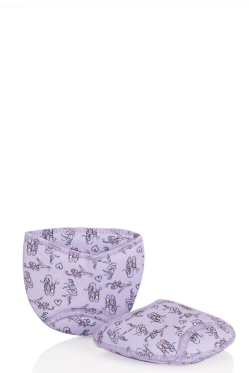 toepads-lilac Ballet Print Toe Pads