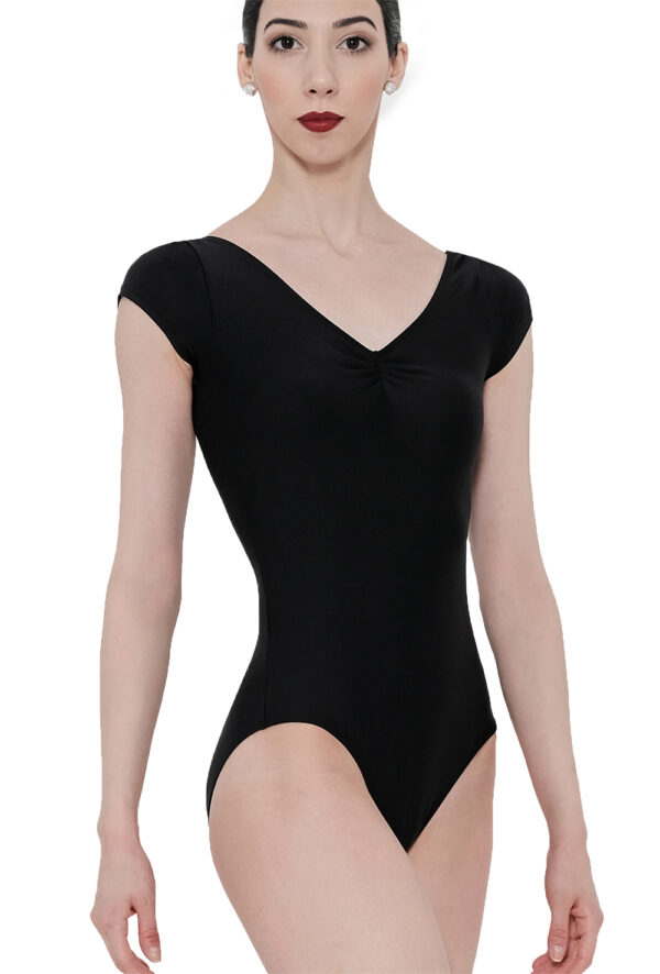 Candide - Cap Sleeve Leotard with Ruche