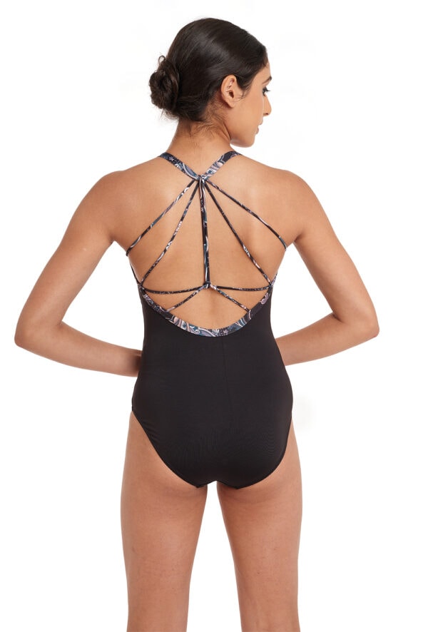 Paisley Print Multi-Strap Boheme Leotard