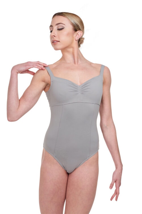 L4265-grey-front Ava Tank Leotard