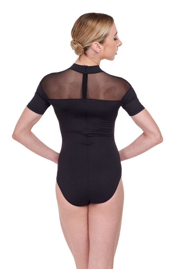 Cassandra Turtleneck Mesh Leotard