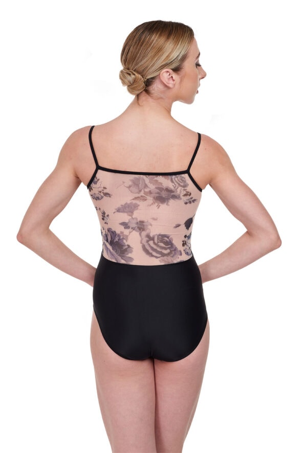 Claudia Floral Mesh Camisole Leotard
