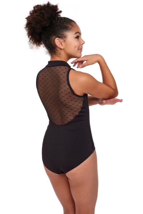 kids-Capezio-leo-side Girls Spot On Zip Front Leotard